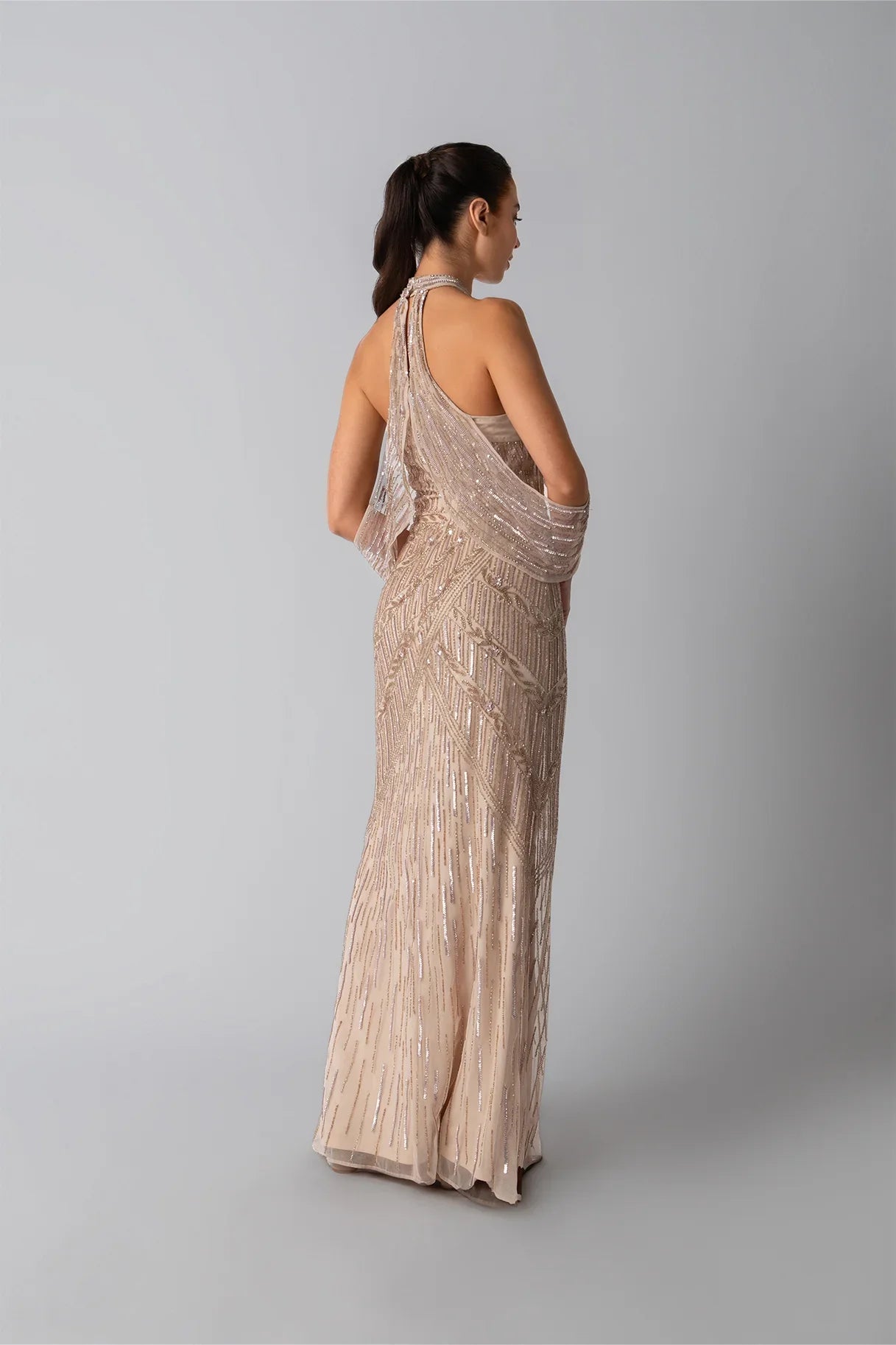Raishma Couture Nude Mia Nude Gown