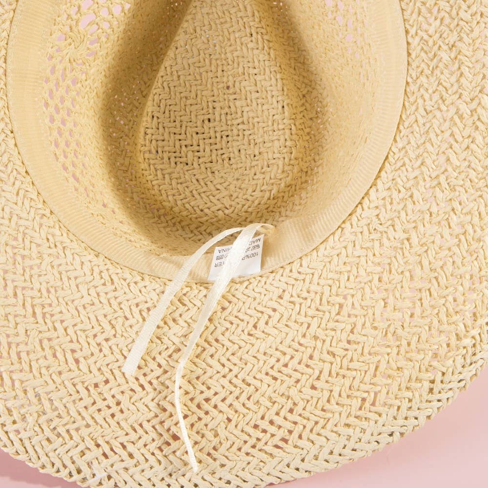 Soul Of Sita Natural Straw Cowboy Hat: Kh