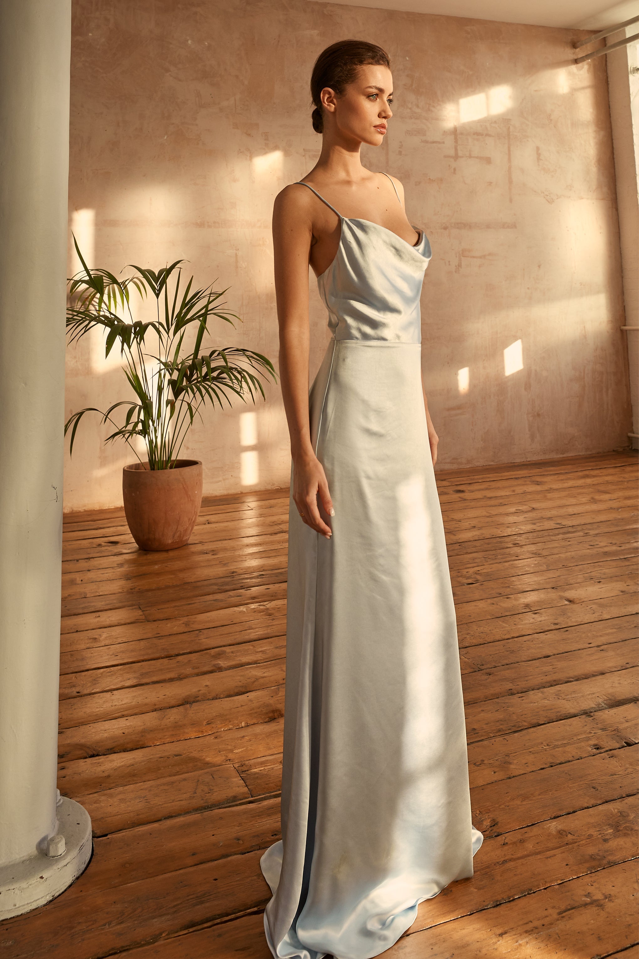 True Decadence Vivian Icy Blue Cowl-Neck Bias Cut Maxi Dress True Decadence Vivian Icy Blue Cowl-Neck Bias Cut Maxi Dress