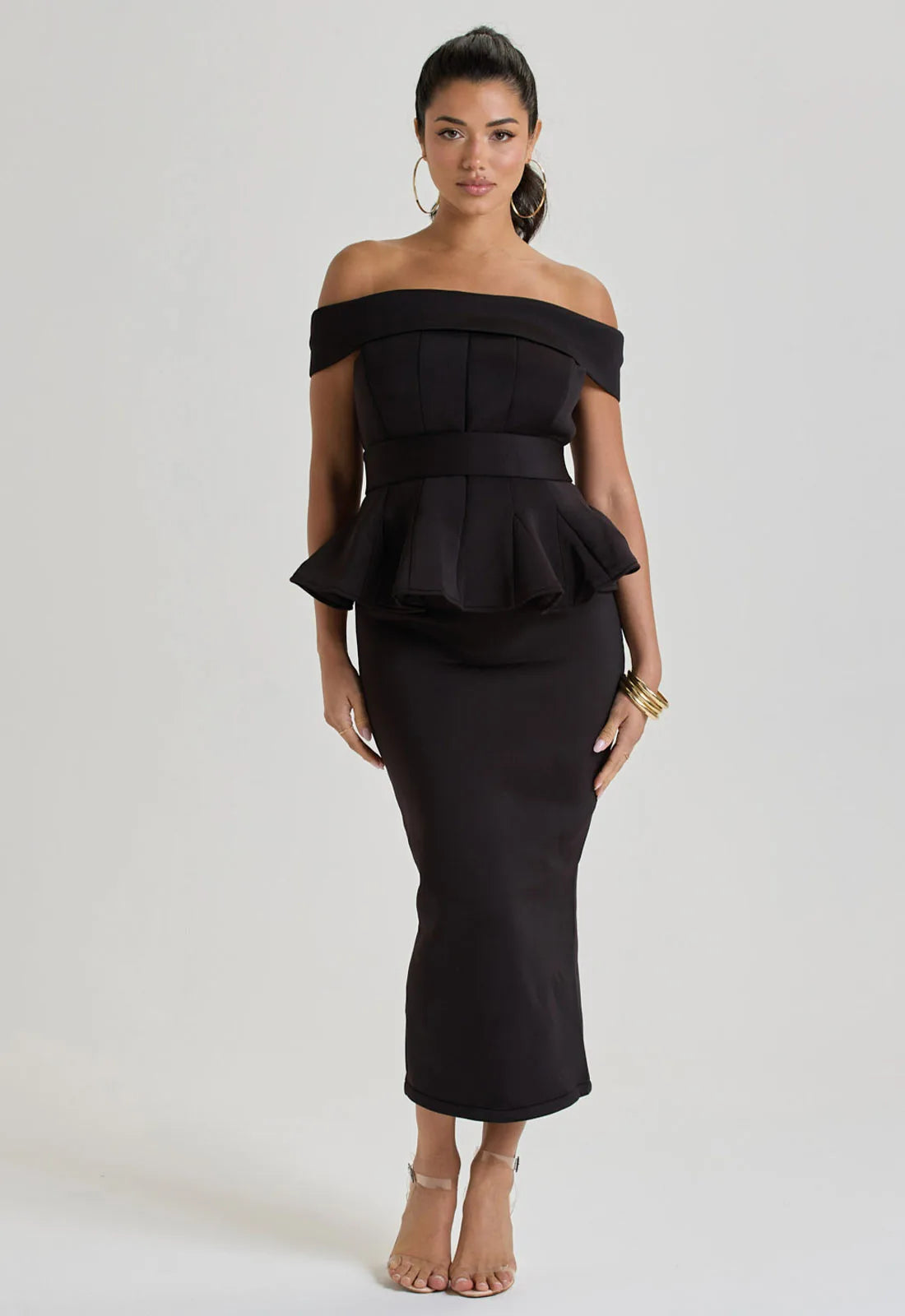 LBD Collection Black Ascot Two Piece Set