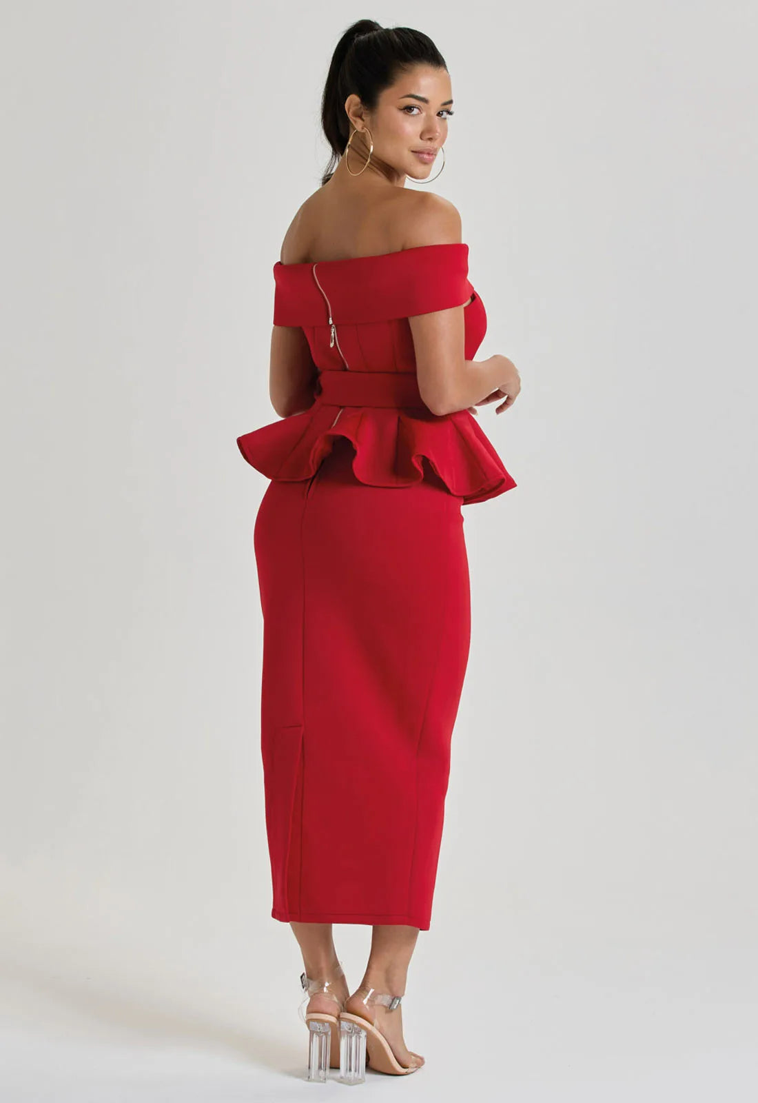 LBD Collection Red Ascot Two Piece Set