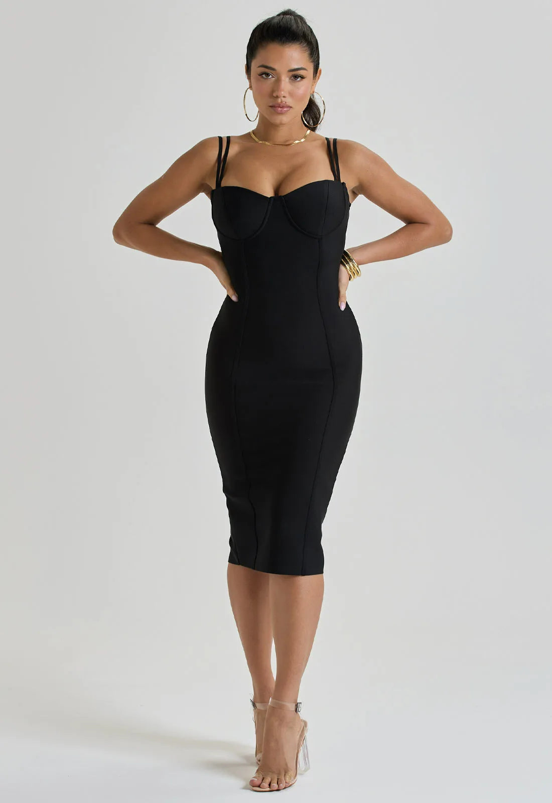 LBD Collection Black Hourglass Dress