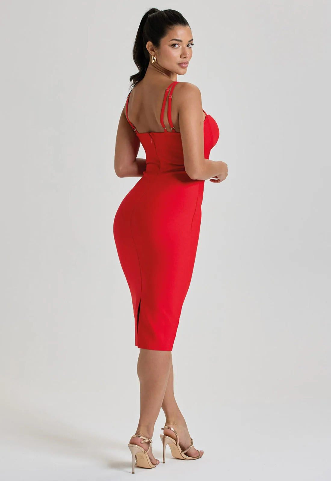 LBD Collection Red Hourglass Dress