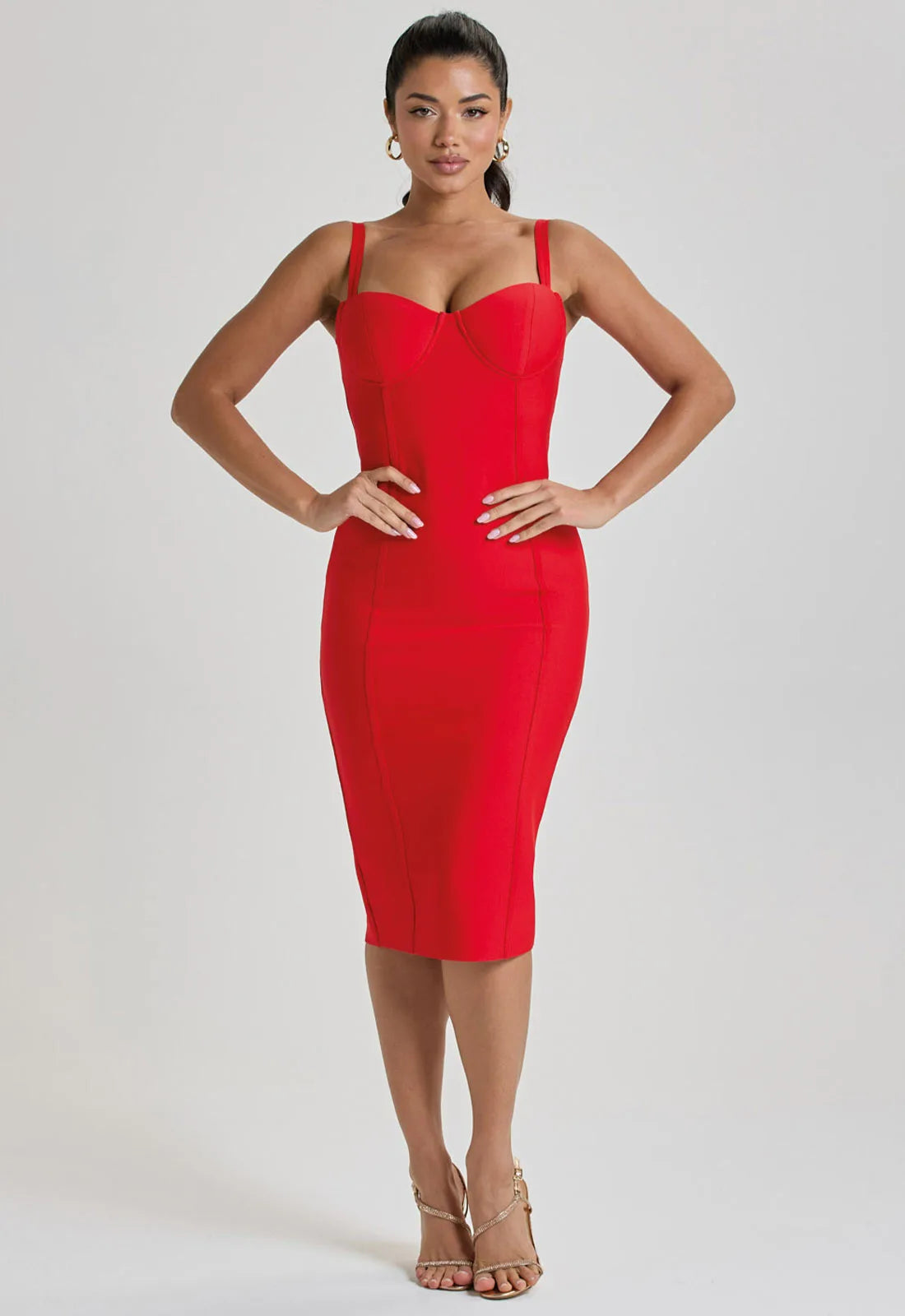 LBD Collection Red Hourglass Dress