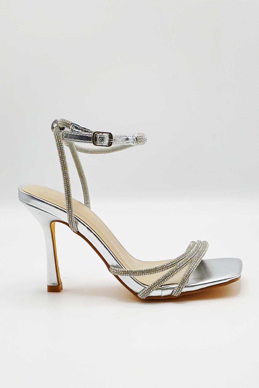 Miss Diva Silver Camina Sandal