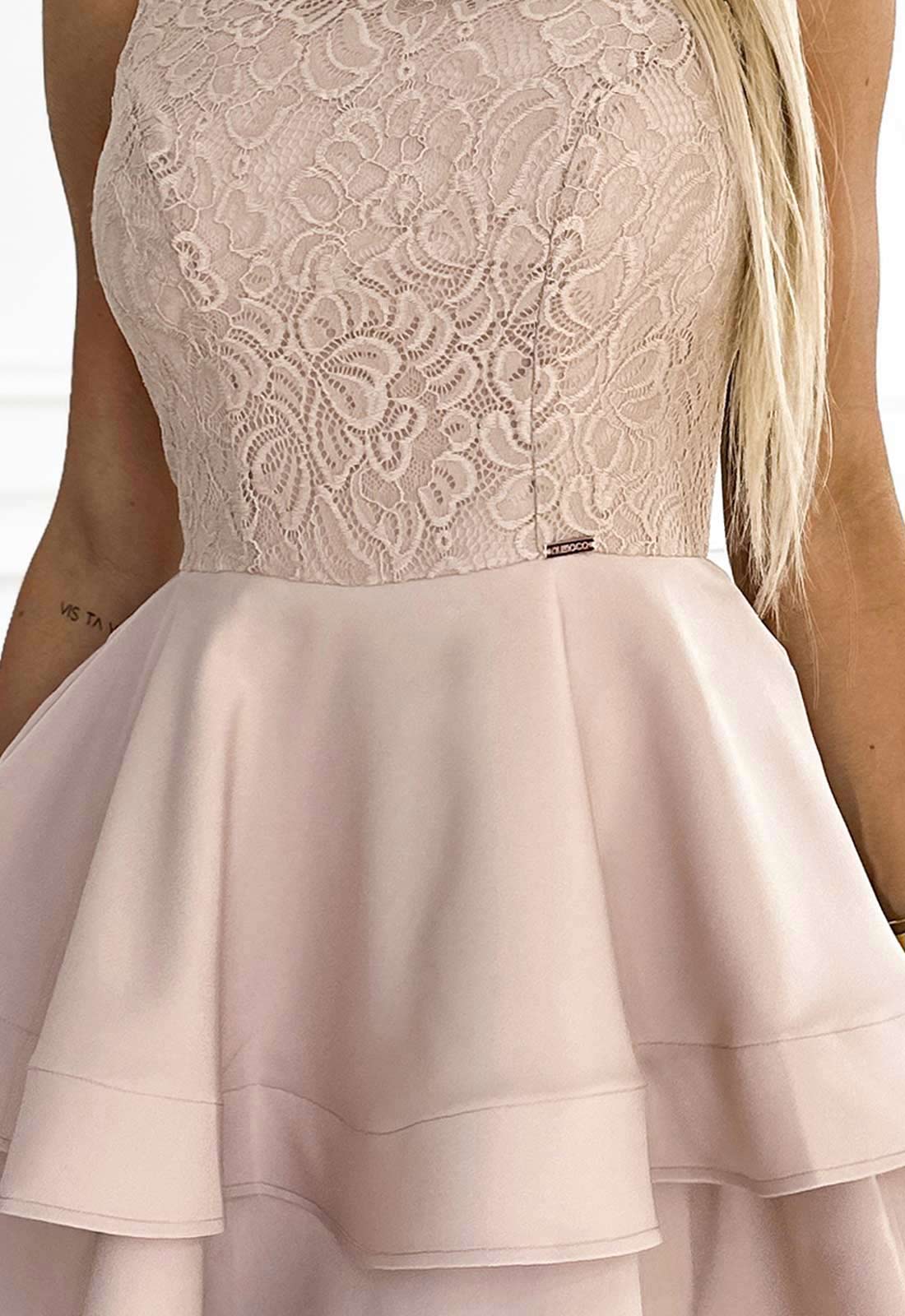 LBD Exclusive Beige Bianka Wedding Guest Dress