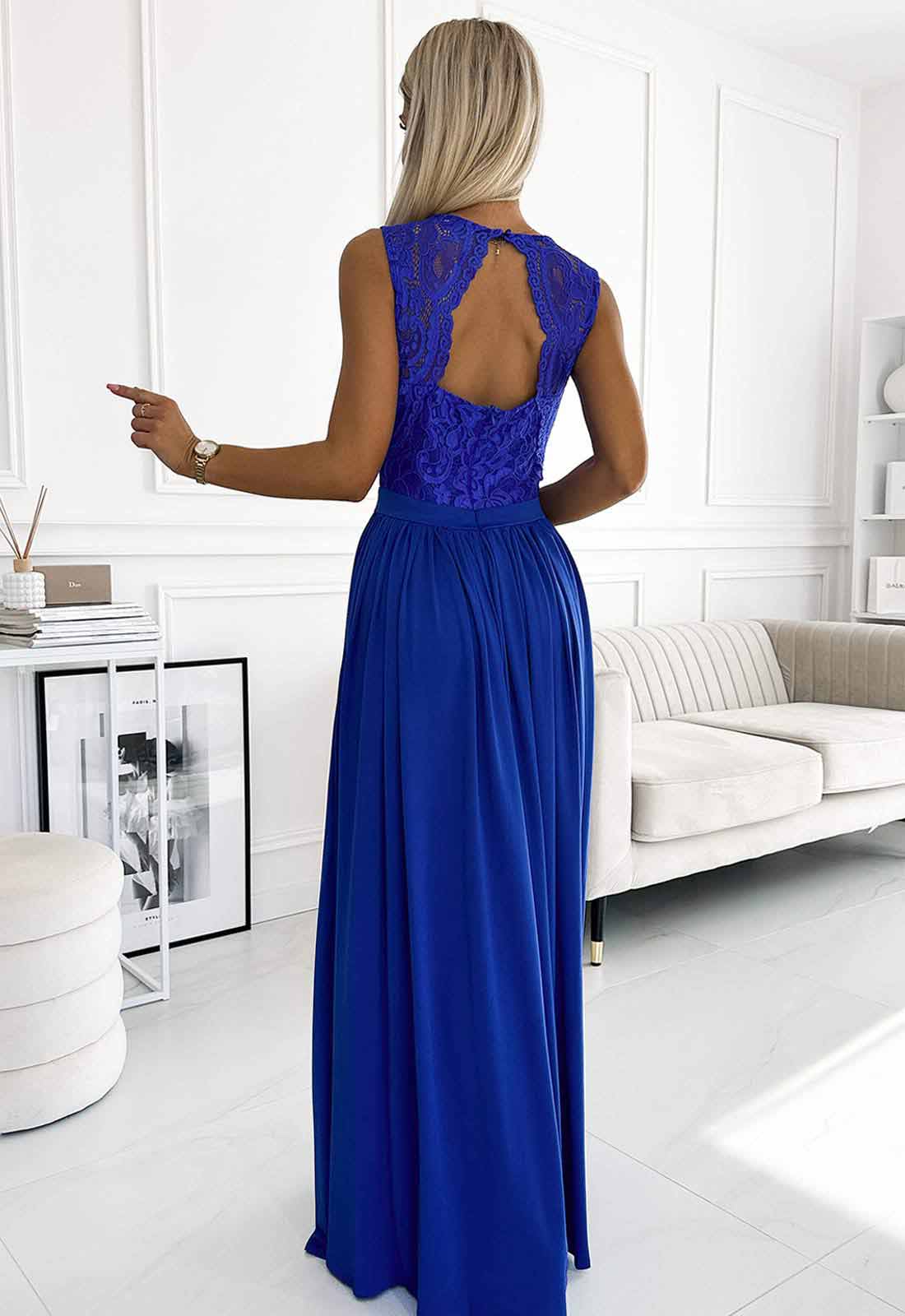 LBD Exclusive Blue Lea Maxi Dress