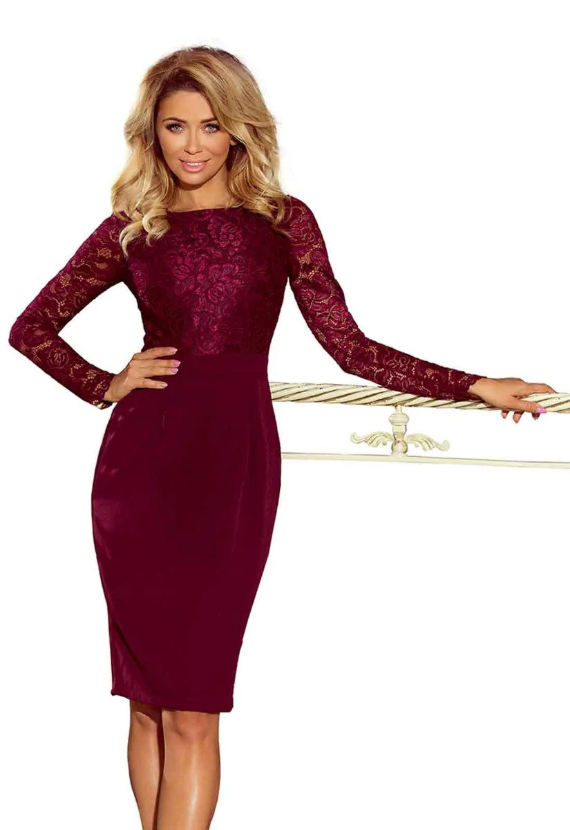 LBD Exclusive Burgundy Emma Cocktail Dress