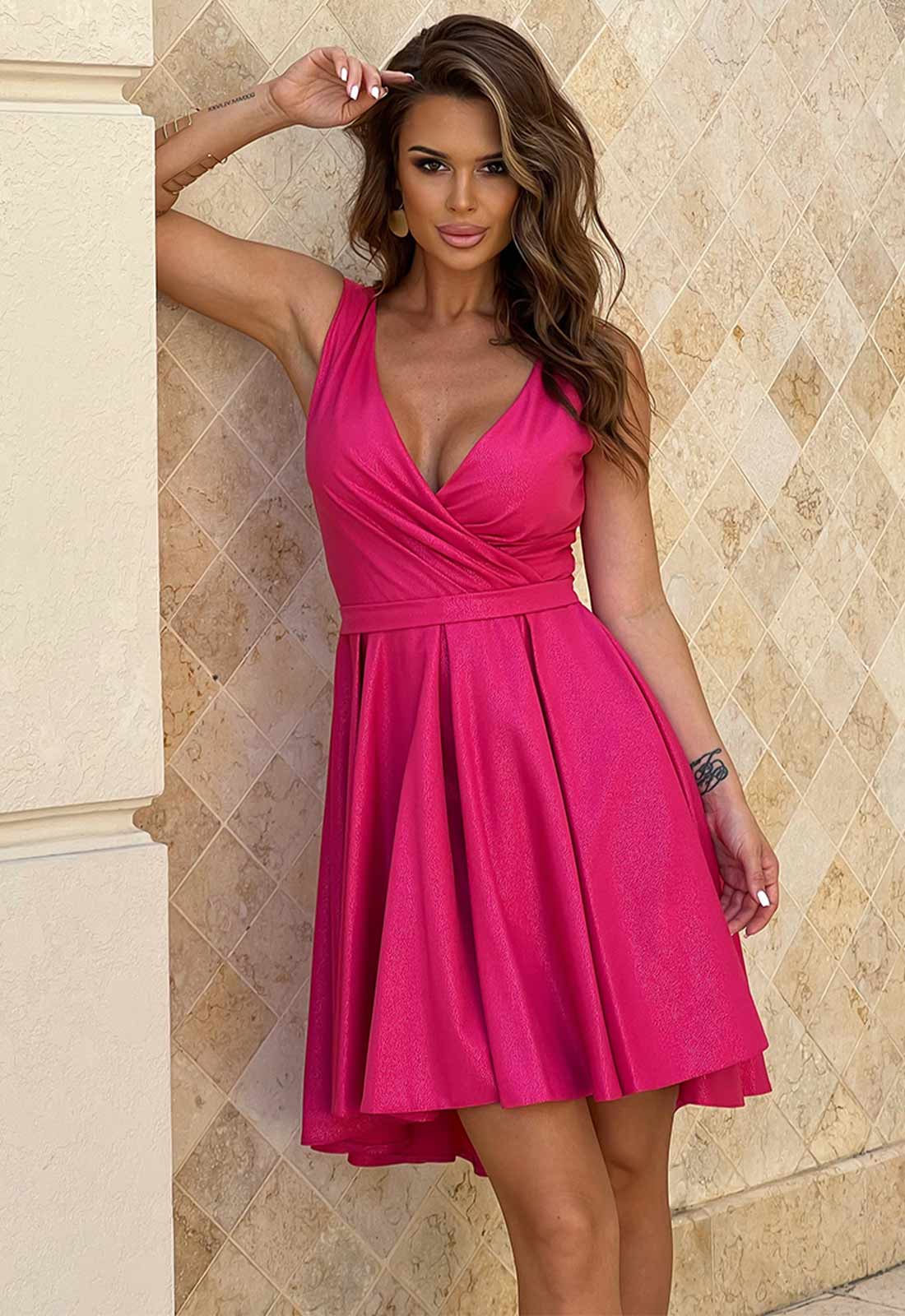 LBD Exclusive Pink Bella Skater Dress