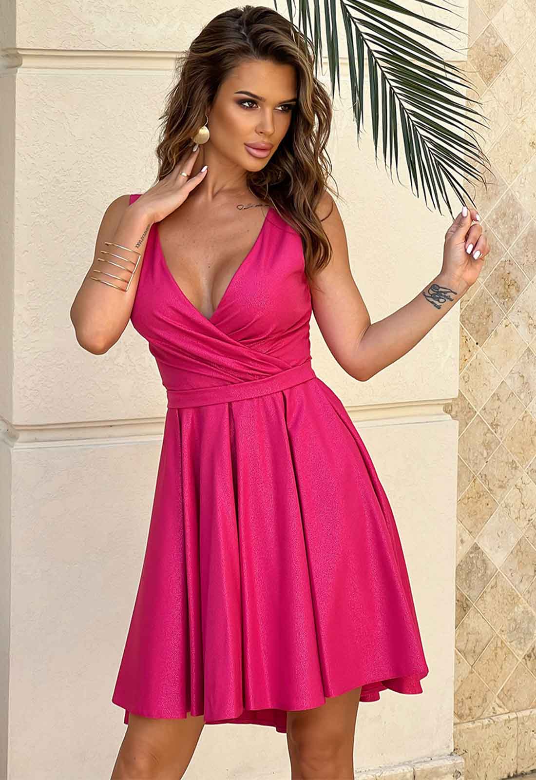 LBD Exclusive Pink Bella Skater Dress- little Black Dress