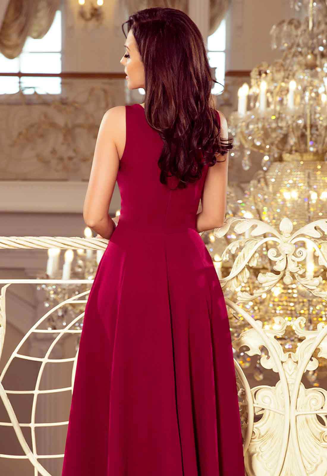 LBD Exclusive Burgundy Maxi Dress-116890