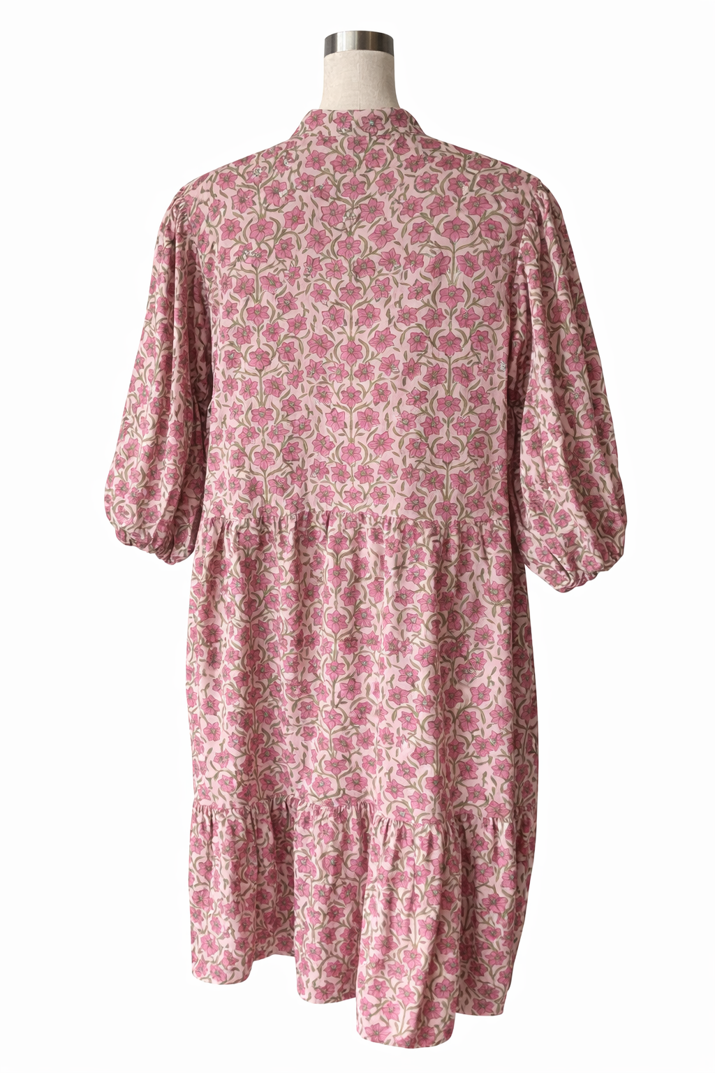 Soul Of Sita Sadie Rose Pink Floral Dress, 100% Cotton