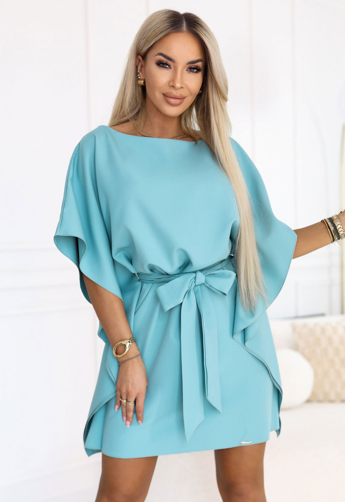 LBD Exclusive Turquoise Butterfly Dress