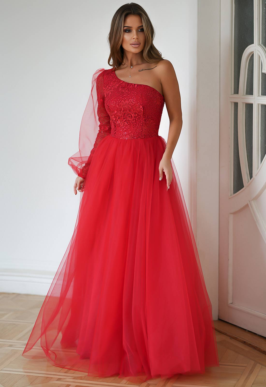 LBD Exclusive Red Blair Prom Dress