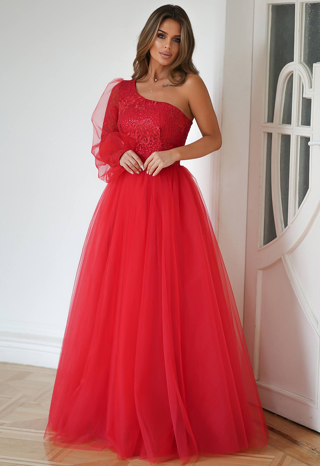 LBD Exclusive Red Blair Prom Dress