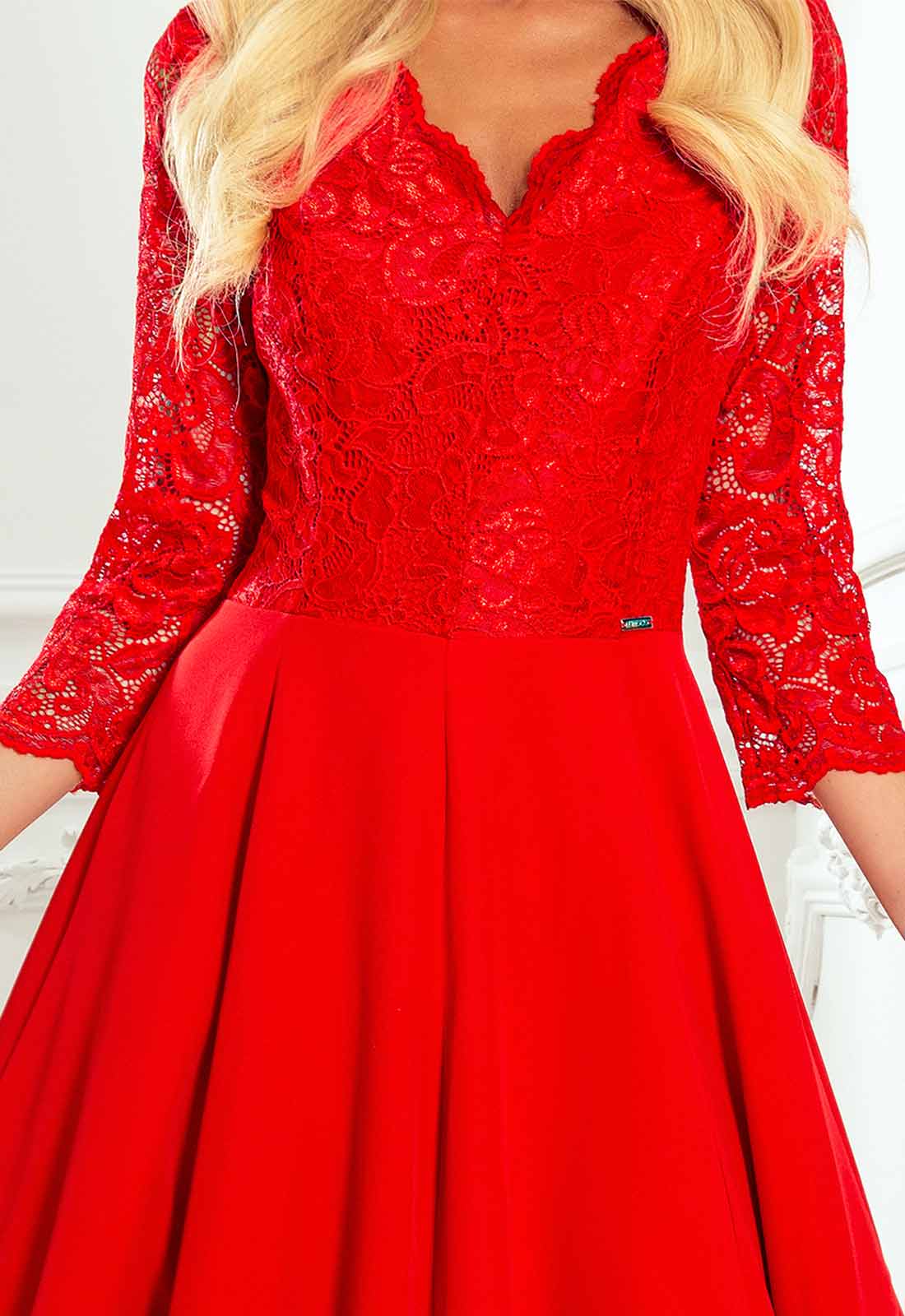 LBD Exclusive Red Amber Maxi Dress