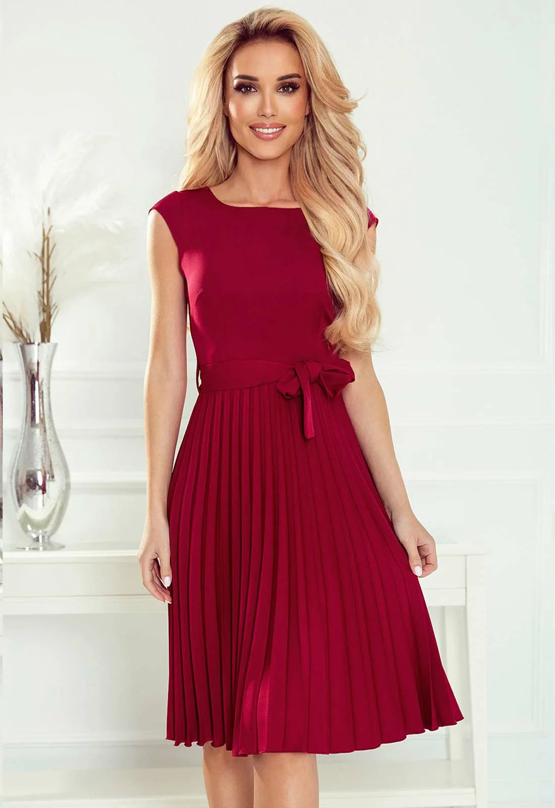 LBD Exclusive Burgundy Lila Cocktail Dress-0