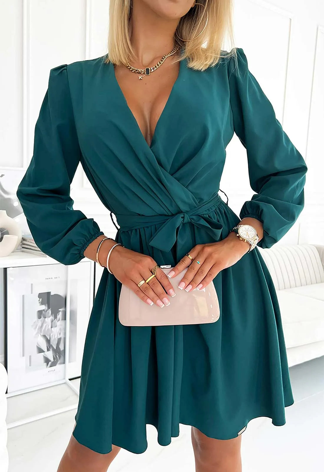 LBD Exclusive Green Bindy Dress-115754