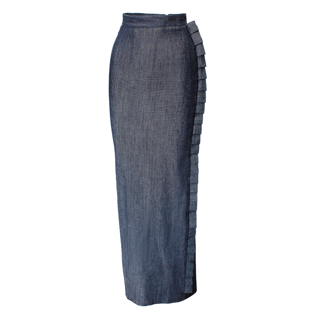 Josh And Nicol Denim Detailed Skirt