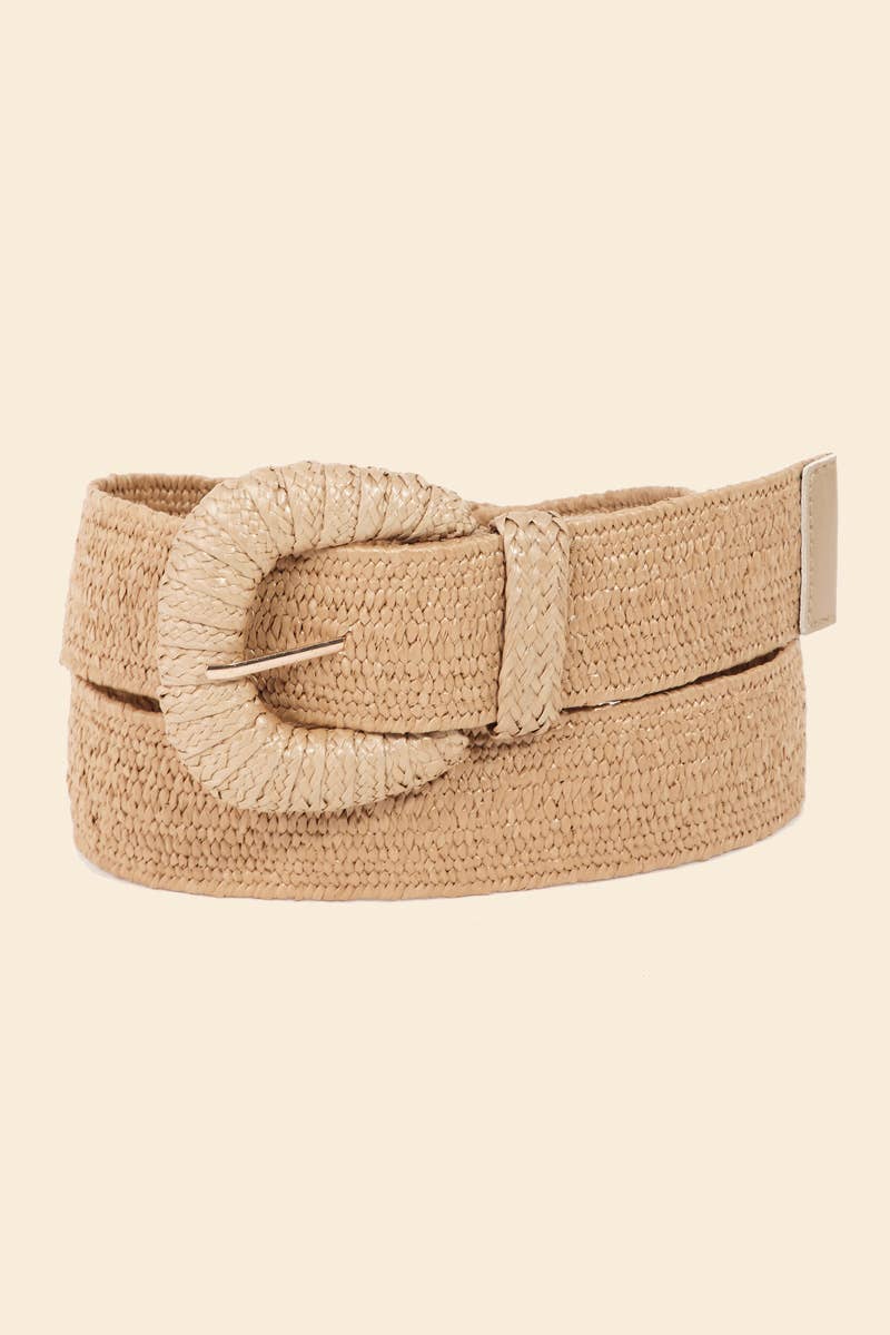 Soul Of Sita Braided Elastic Fashion Belt: Wh