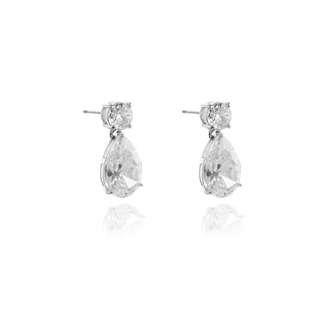 Cachet London Shade Silver Drop Earrings