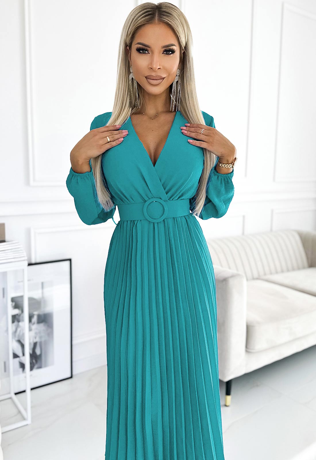 LBD Exclusive Marine Blue Viviana Cocktail Dress