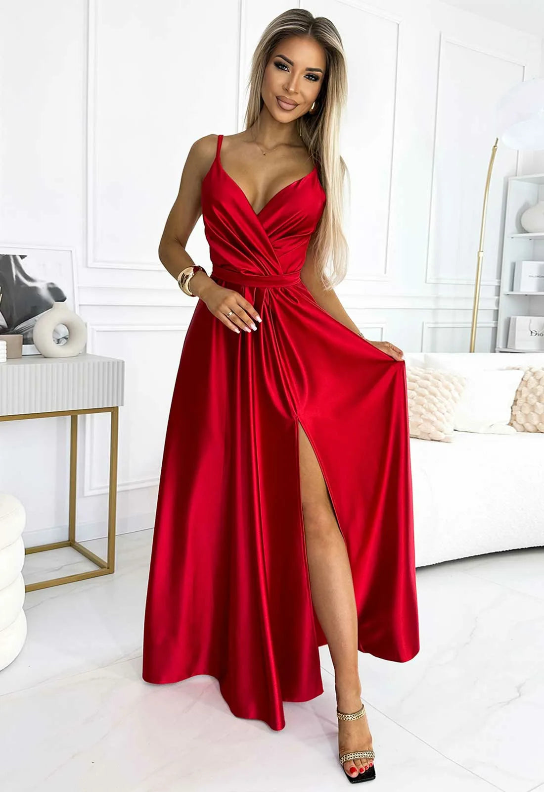 LBD Exclusive Red Juliet Satin Gown LBD Exclusive Red Juliet Satin Gown