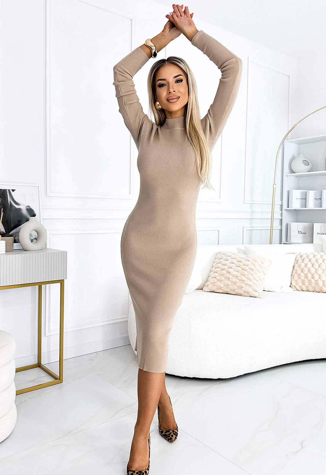 LBD Exclusive Caramel Jumper Dress