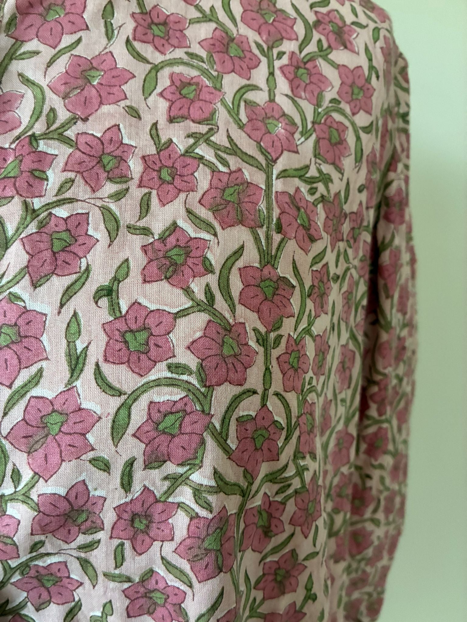 Soul Of Sita Sadie Rose Pink Floral Dress, 100% Cotton