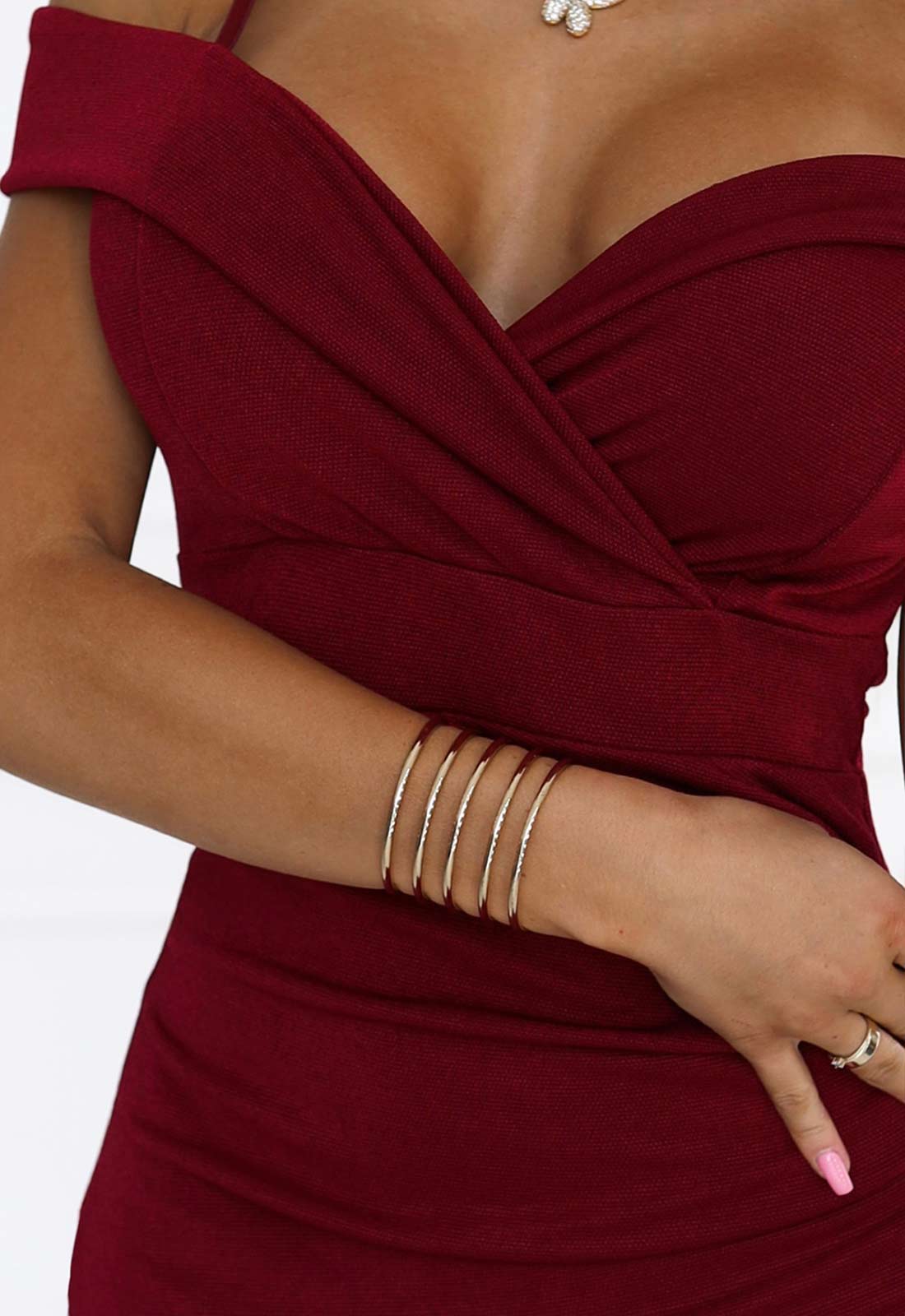 LBD Exclusive Red Callie Cocktail Dress