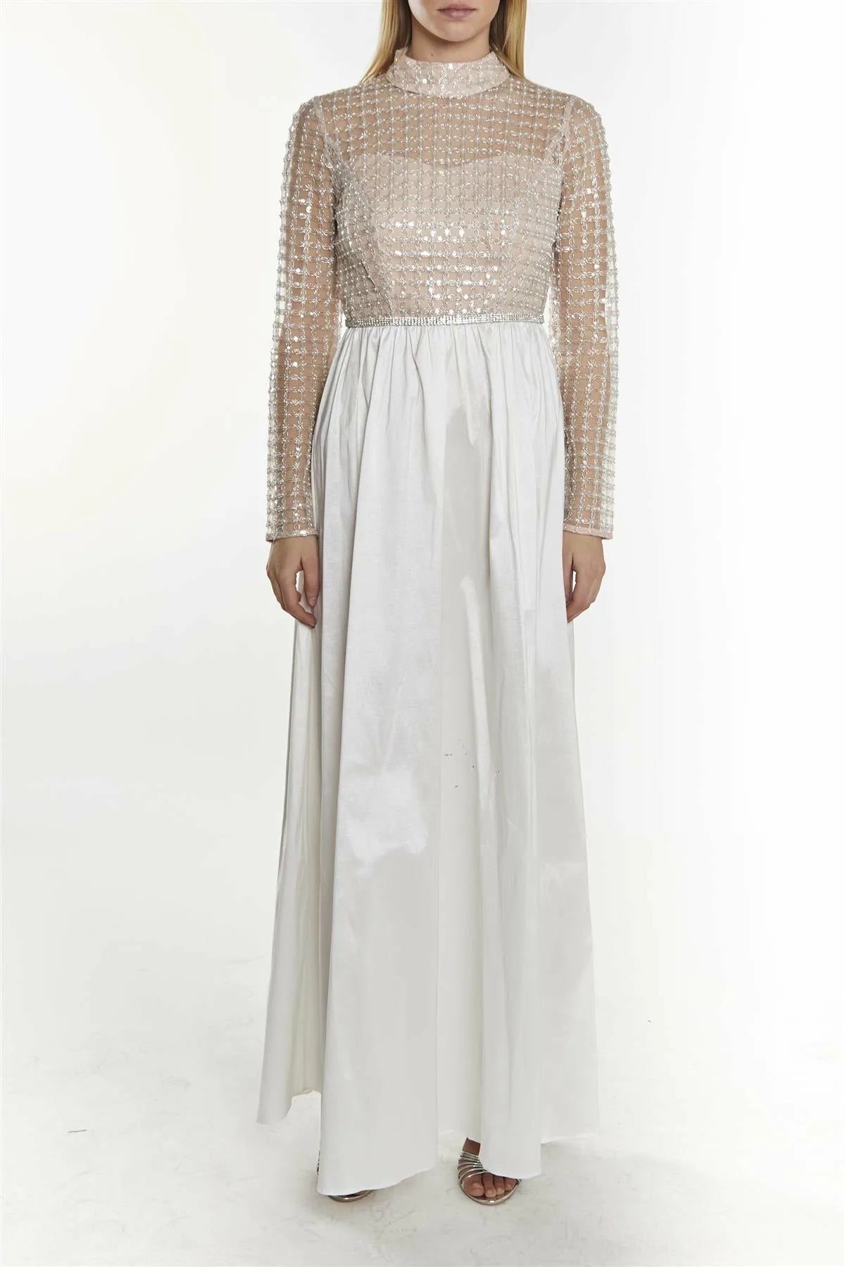 True Decadence Sasha White High Neck Maxi Dress True Decadence Sasha White High Neck Maxi Dress