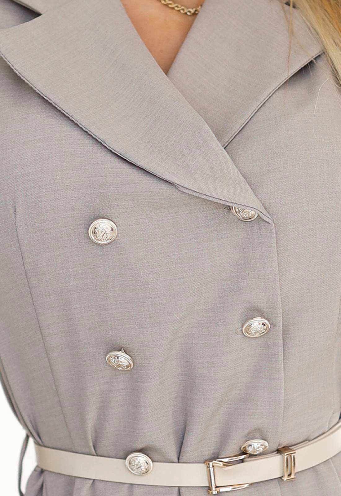 LBD Exclusive Beige Becky Shirt Dress