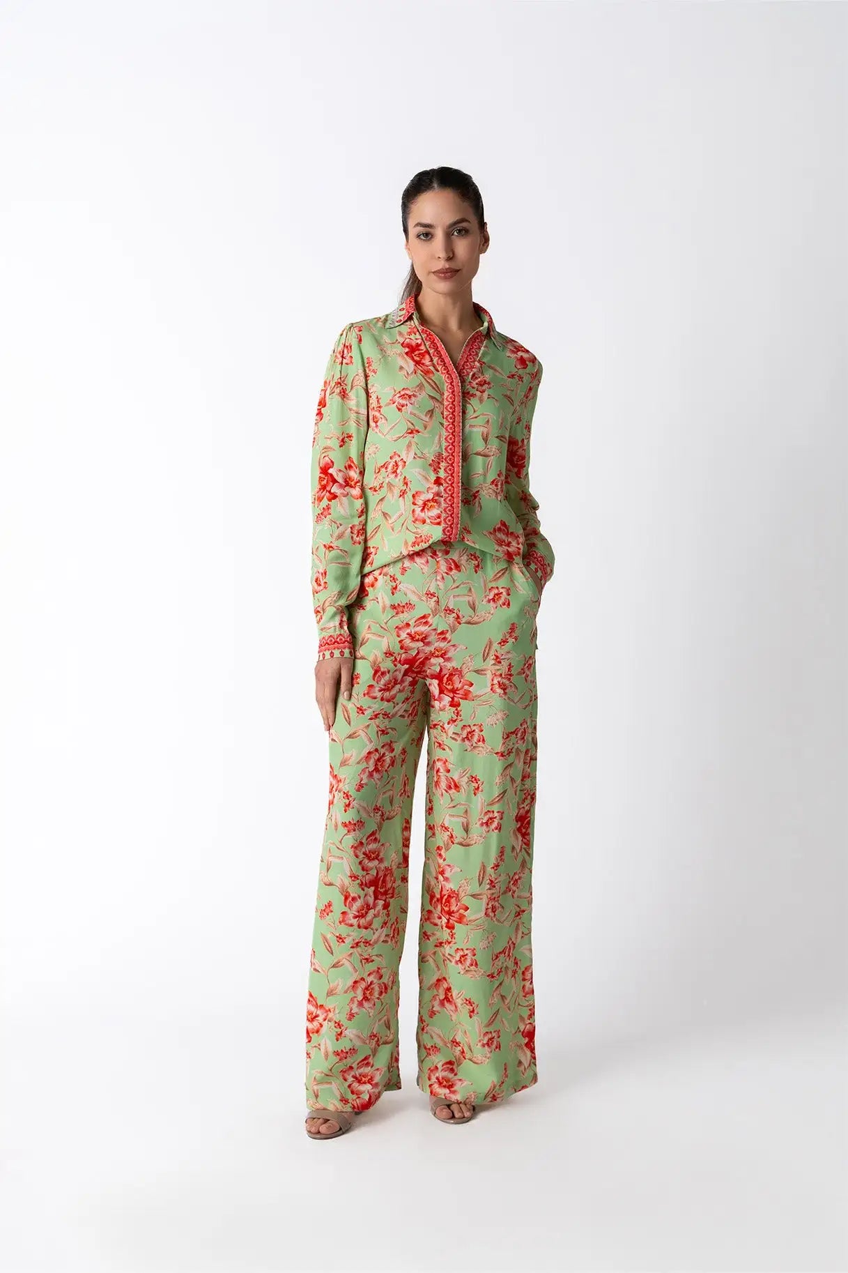Raishma Studio Green Naomi Trousers