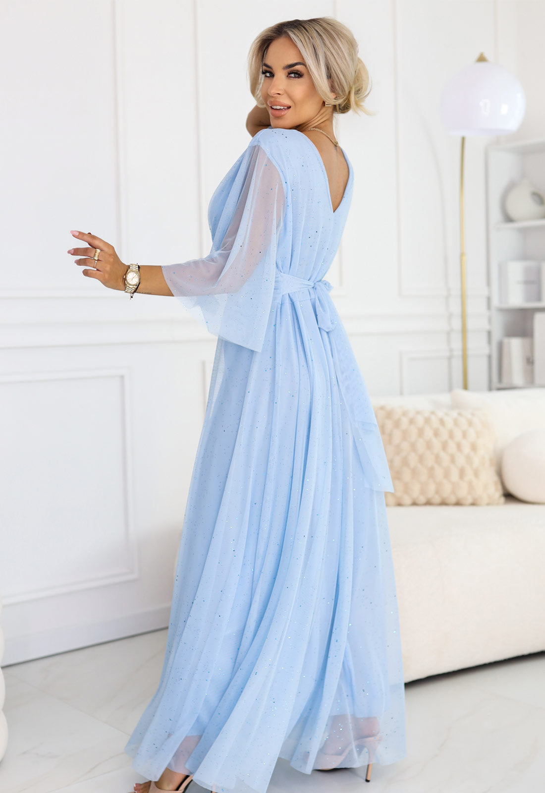 LBD Exclusive Powder Blue Caitlin Plus Size Dress