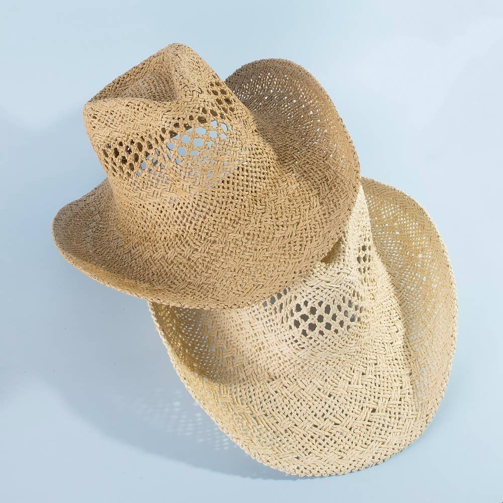 Soul Of Sita Straw Braid Western Cowboy Hat: Kh