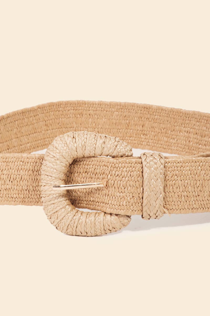 Soul Of Sita Braided Elastic Fashion Belt: Wh