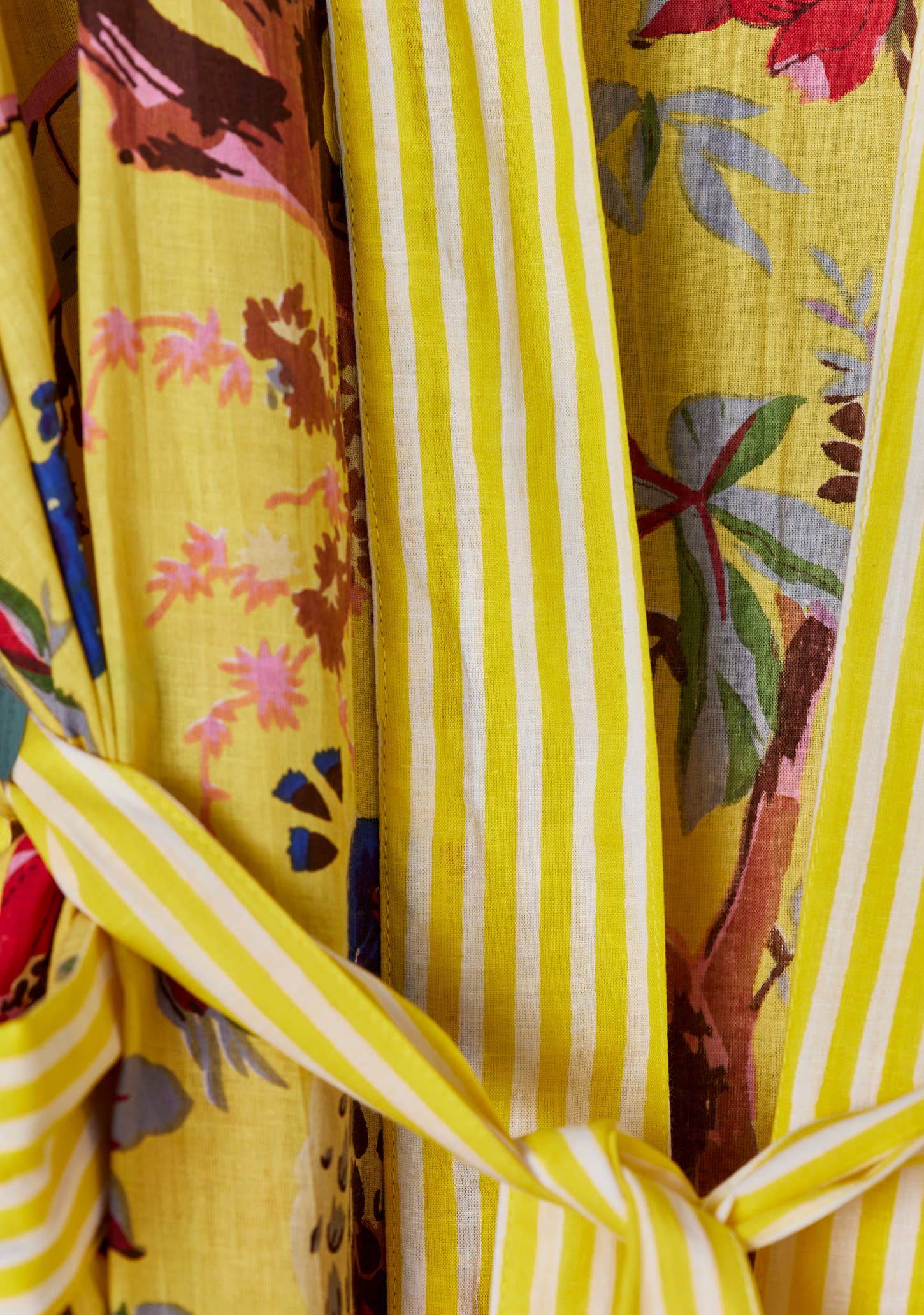 Soul Of Sita Bird Of Paradise Dressing Gown - Yellow: Small/Medium(Sm)