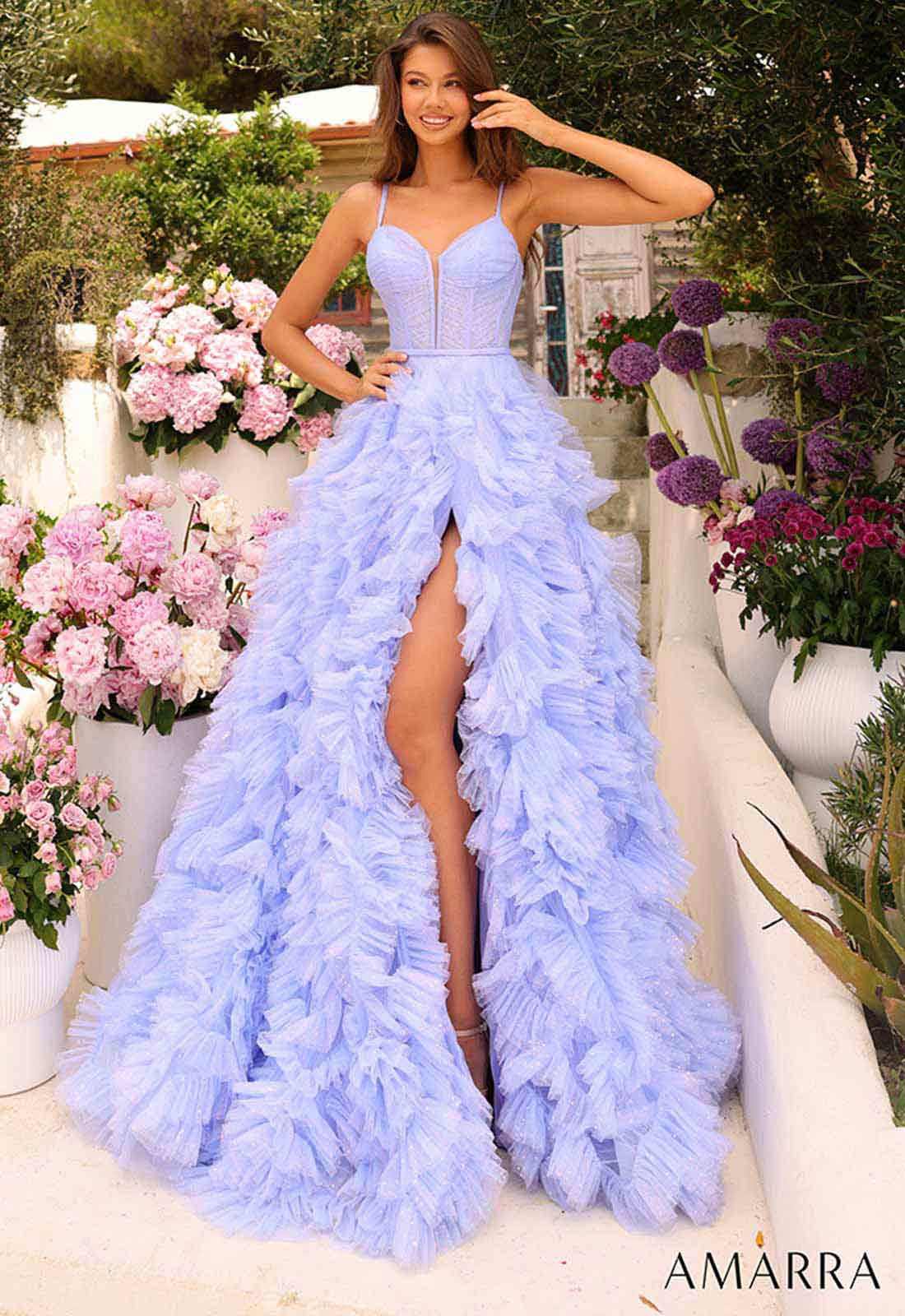 Amarra Perwinkle Jenner Prom Dress