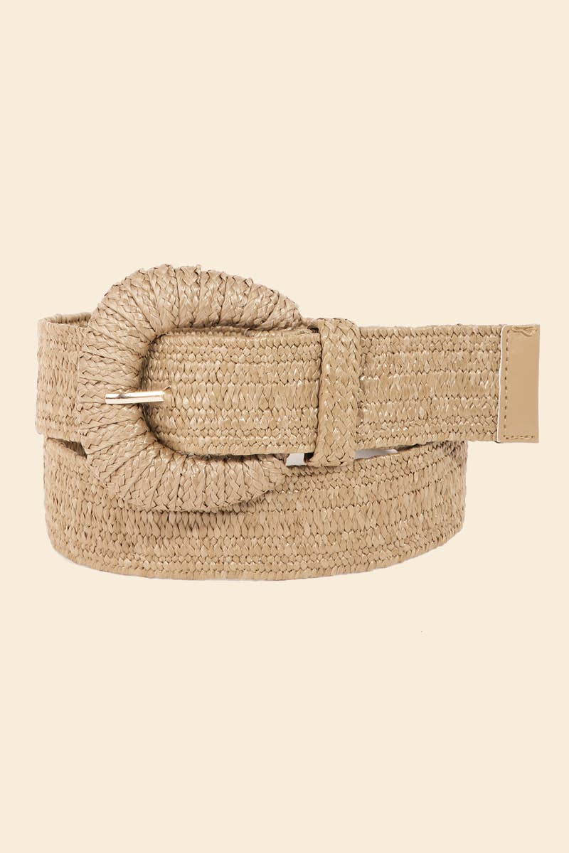 Soul Of Sita Braided Elastic Fashion Belt: Wh