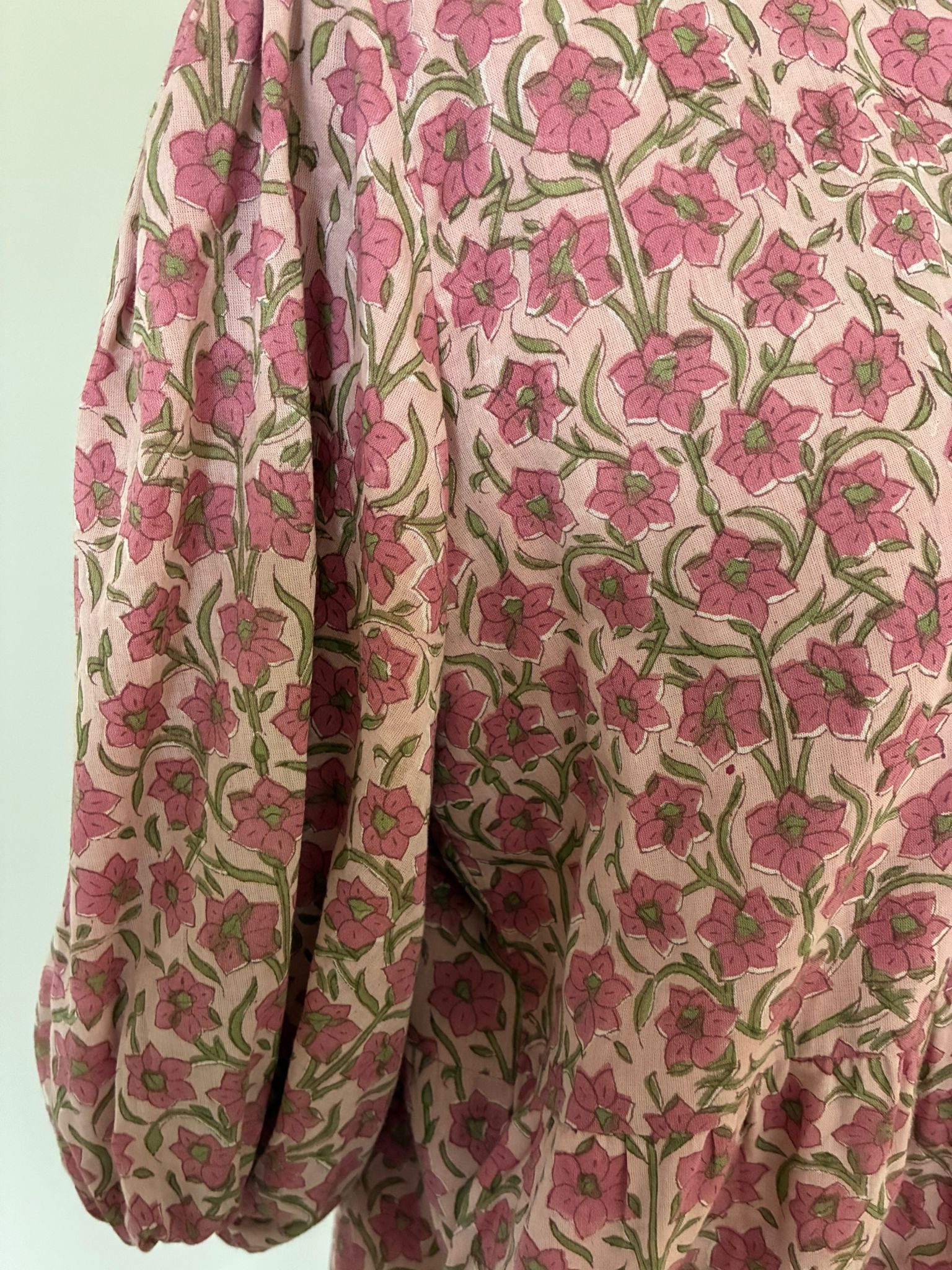 Soul Of Sita Sadie Rose Pink Floral Dress, 100% Cotton
