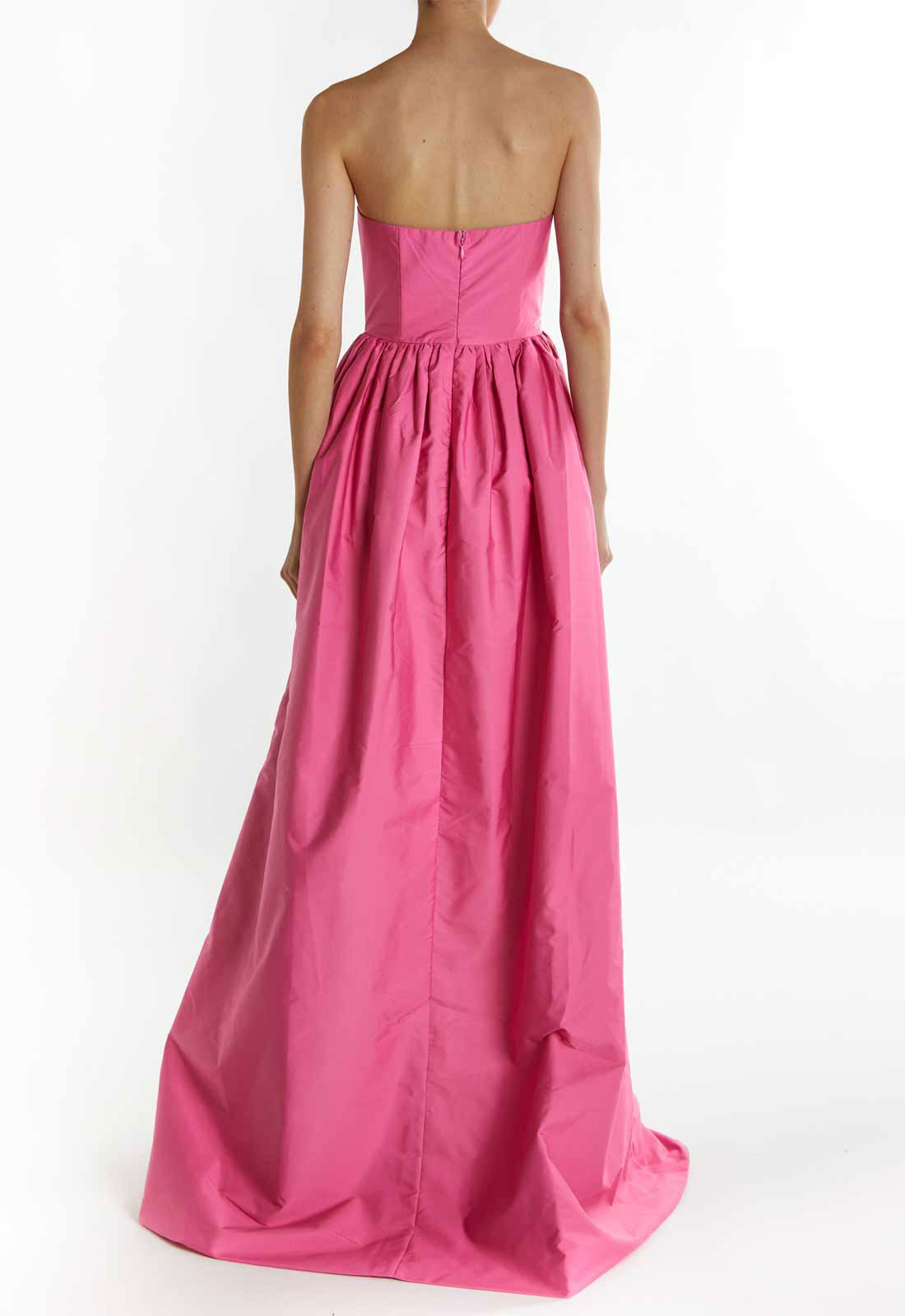 True Decadence Bright-Pink Emma Hi-Low Hem Maxi
