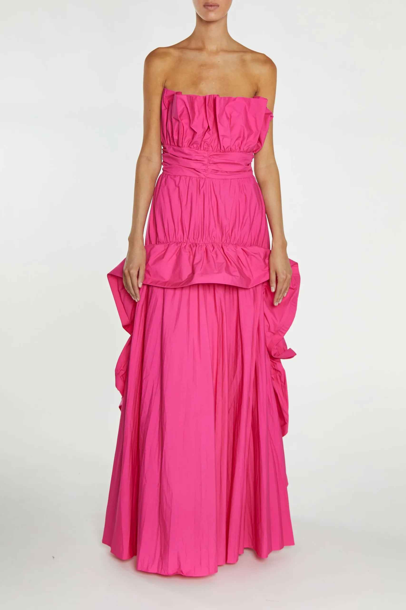 True Decadence Pink Clarissa Ruffle Dress