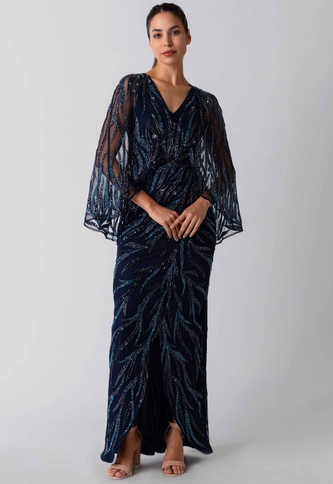 Raishma Couture Blue Allegra Maxi Dress