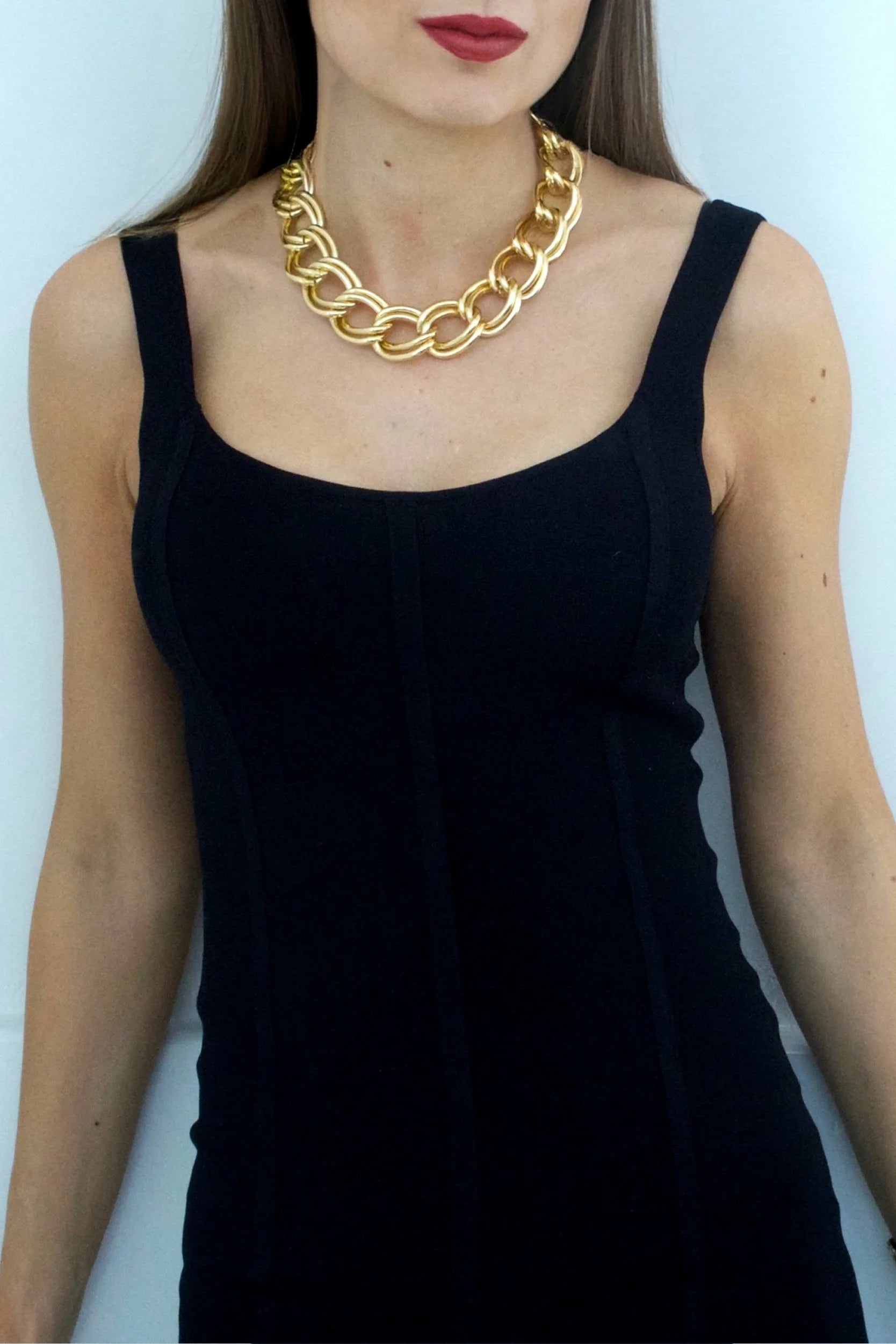 Honor Gold Blake Double Chain Gold Tone Necklace