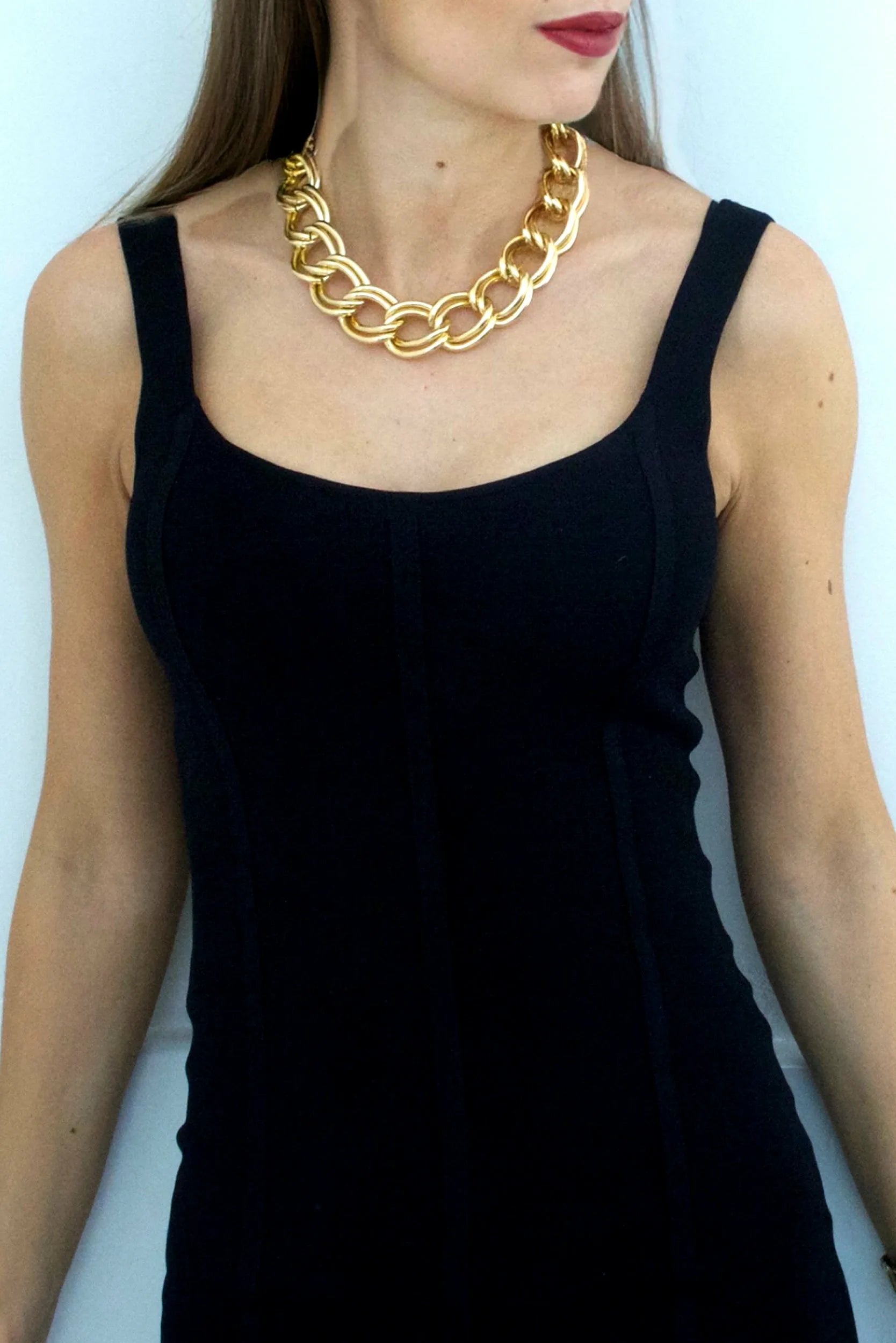 Honor Gold Blake Double Chain Gold Tone Necklace