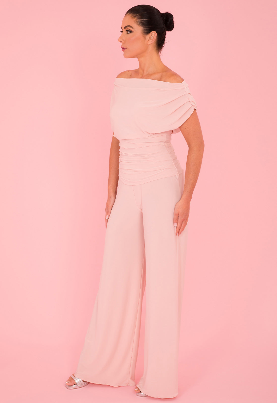 Atom Label Blush Carbon Jumpsuit