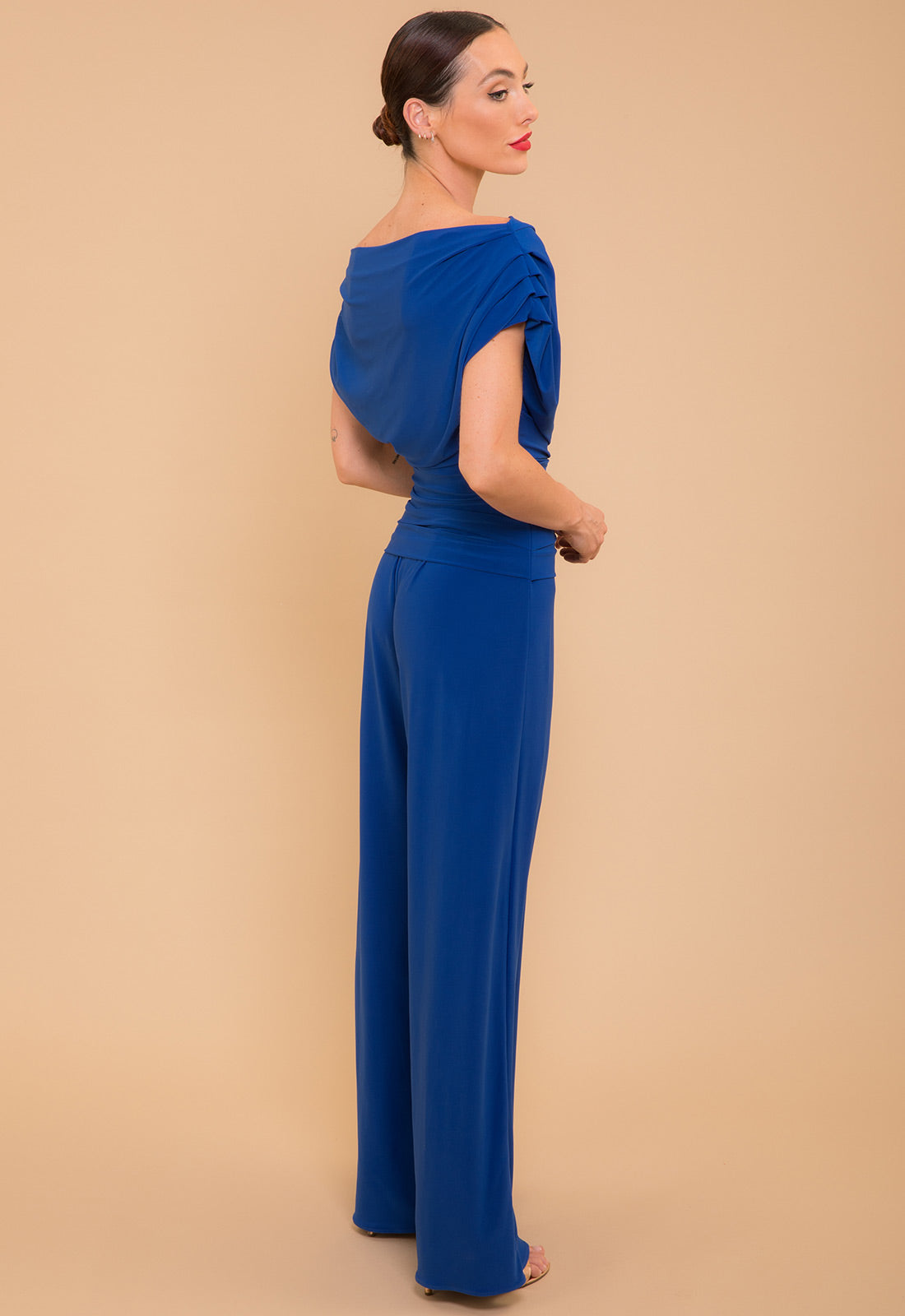 Atom Label Cobalt Blue Carbon Jumpsuit