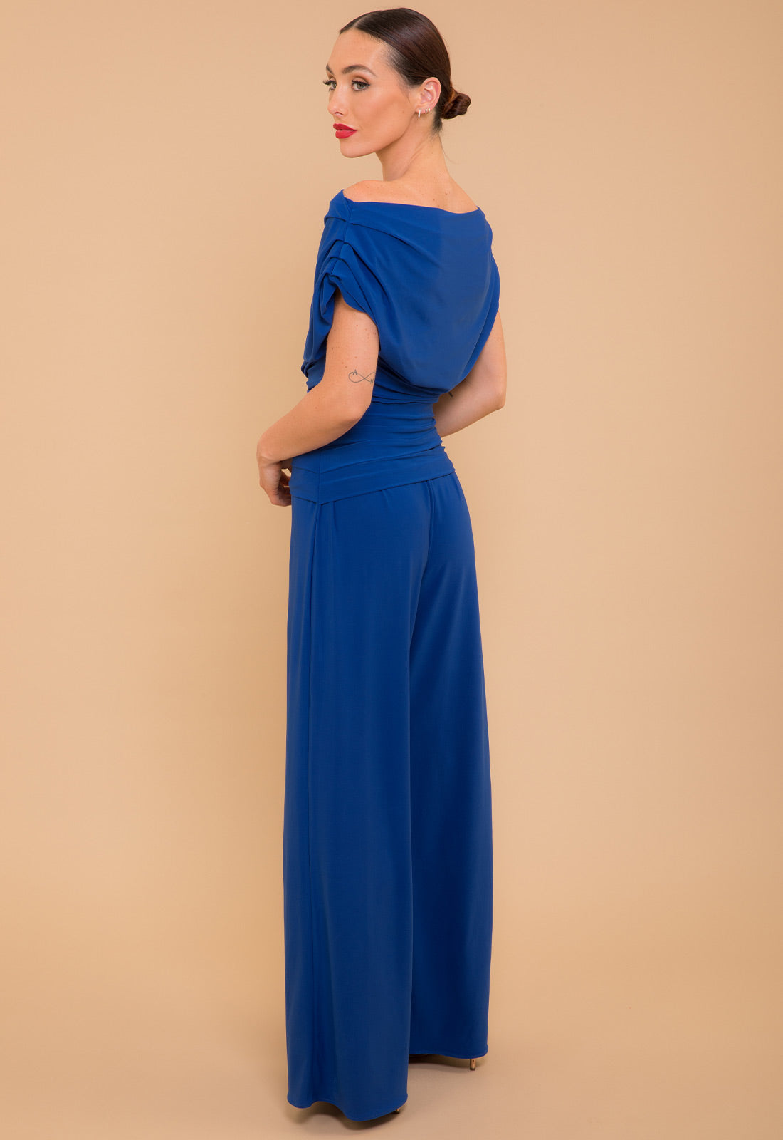 Atom Label Cobalt Blue Carbon Jumpsuit