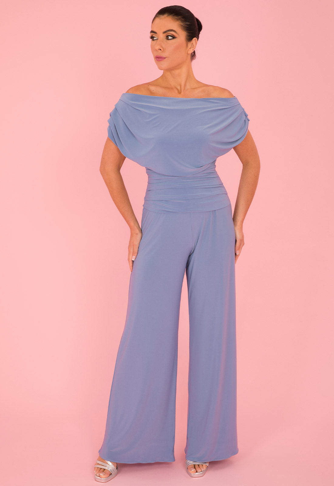 Atom Label Powder Blue Carbon Jumpsuit