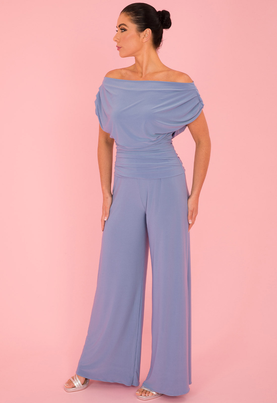 Atom Label Powder Blue Carbon Jumpsuit